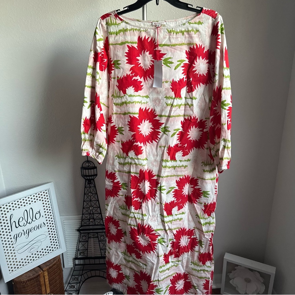 NWT Frances Valentine Minnow Maxi Dress Dahlia Burst Sz S - Picture 3 of 10